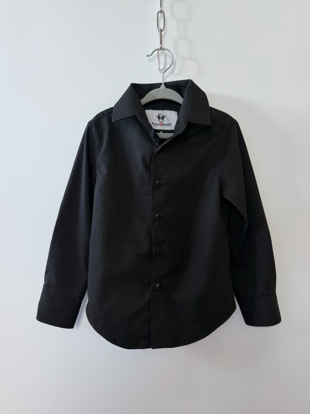 Black Button-Up Dress Shirt by Black & Blanco